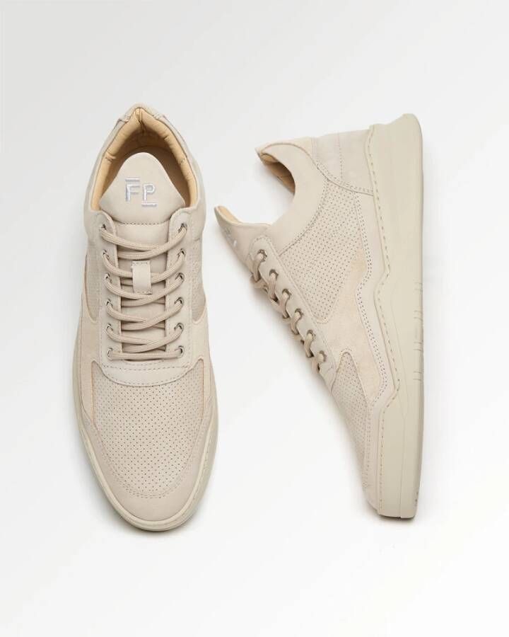 Filling Pieces Low Top Ghost Panel All Beige Heren