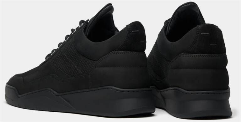 Filling Pieces Low Top Ghost Panel All Black Heren