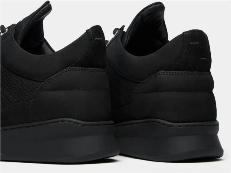 Filling Pieces Low Top Ghost Panel All Black Heren