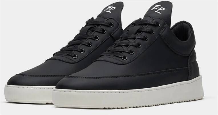 Filling Pieces Low Top Nappa Black Heren