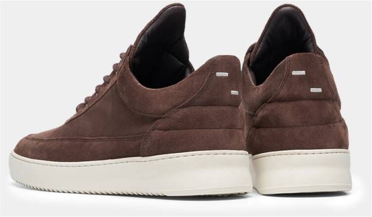 Filling Pieces Low Top Organic Suede Brown Bruin Heren