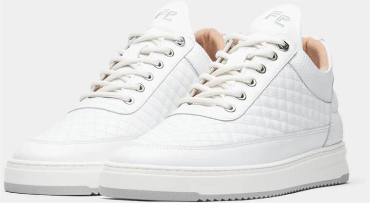 Filling Pieces Low Top Quilted White Heren