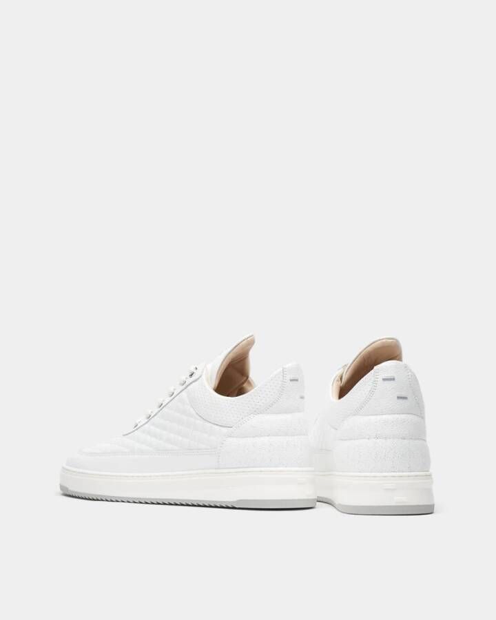 Filling Pieces Low Top Quilted White Heren