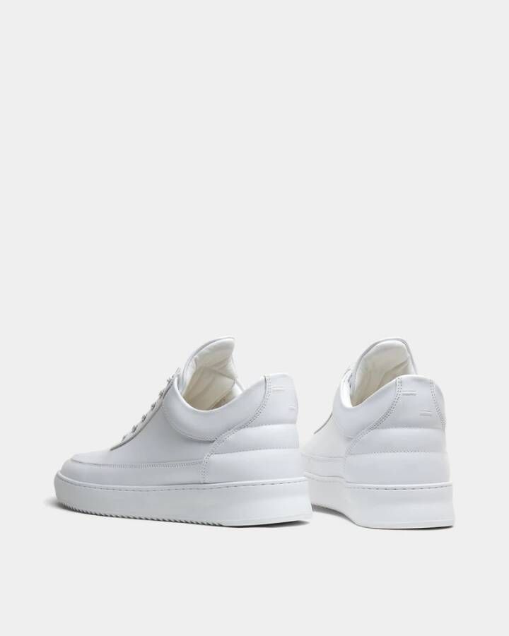 Filling Pieces Low Top Ripple Nappa White Heren