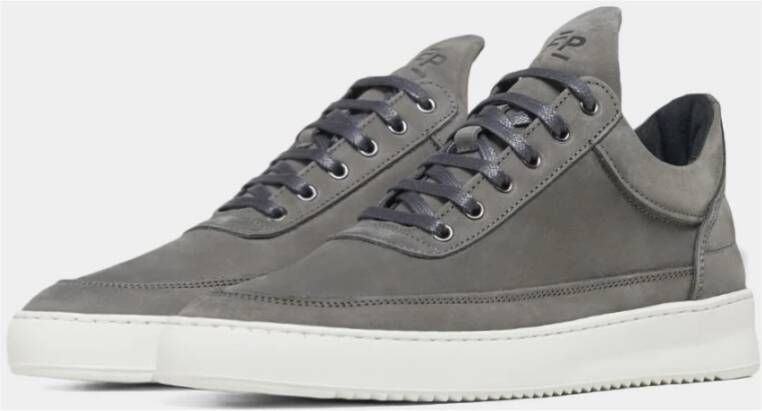 Filling Pieces Low Top Ripple Nubuck Shark Gray Heren