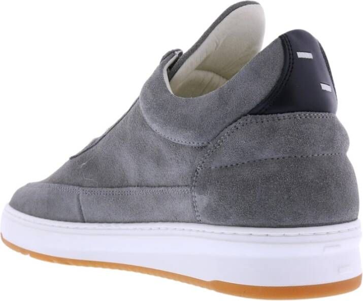 Filling Pieces Low Top Ripple Suede sneakers Grijs Heren