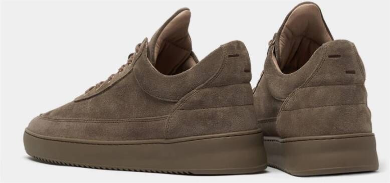 Filling Pieces Low Top Suede All Taupe Brown Heren