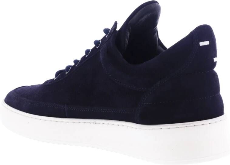 Filling Pieces Low Top Suede Blue Heren