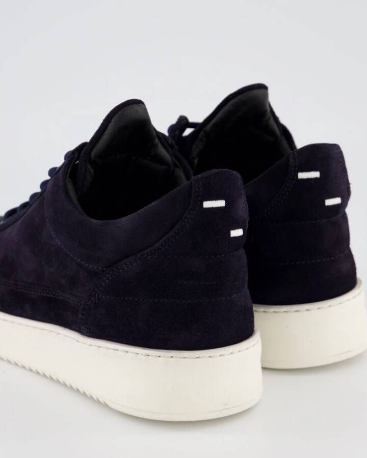 Filling Pieces Low Top Suede Blue Heren