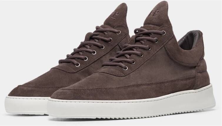 Filling Pieces Low Top Suede Brown Heren