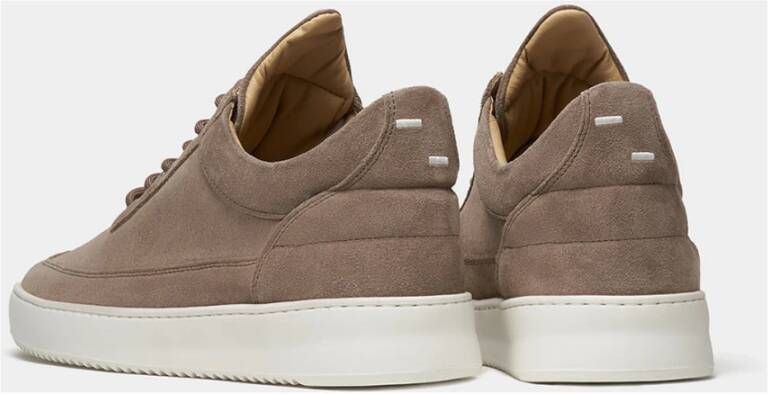 Filling Pieces Low Top Suede Earth Brown Heren