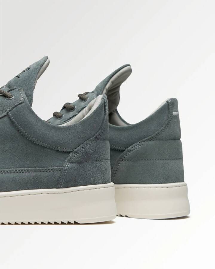 Filling Pieces Low Top Suede Sage Blue Heren