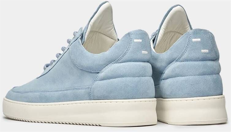 Filling Pieces Low Top Suede Sky Blue Heren