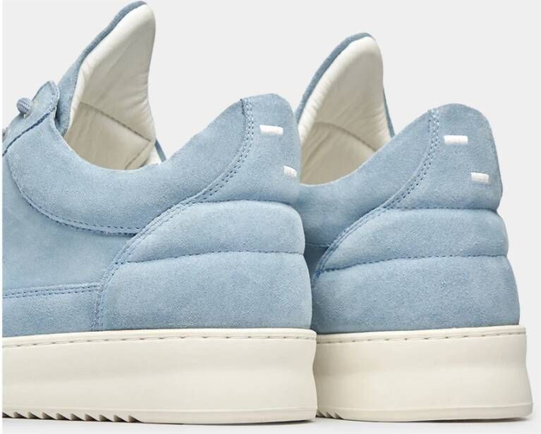 Filling Pieces Low Top Suede Sky Blue Heren