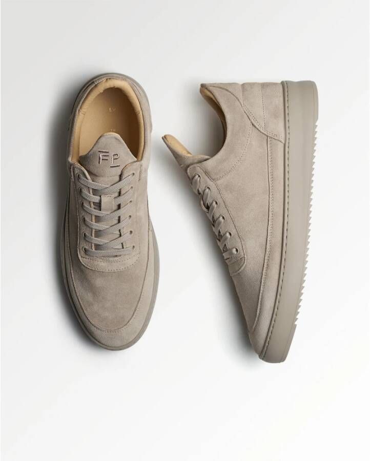 Filling Pieces Low Top Suede Tonal Earth Brown Unisex