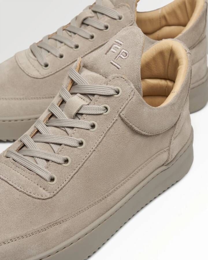 Filling Pieces Low Top Suede Tonal Earth Brown Unisex