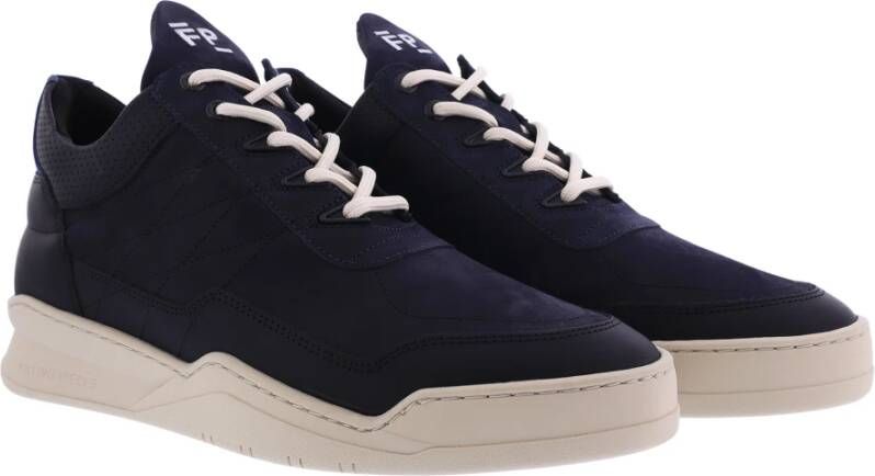 Filling Pieces Low Top Tweek Blauw Heren