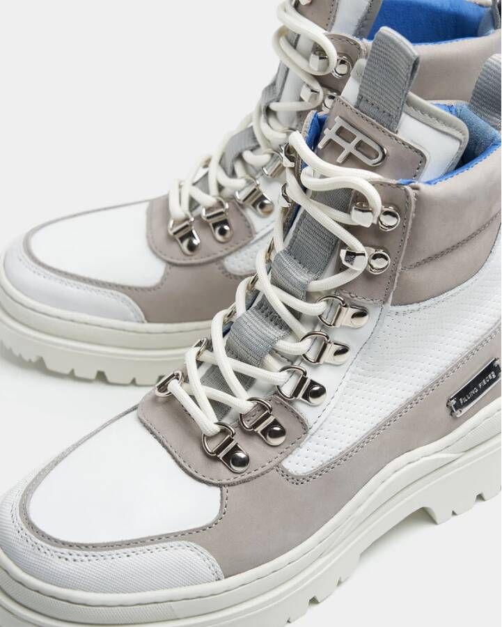 Filling Pieces Luxe Onyx Witte Bergschoen Wit Dames