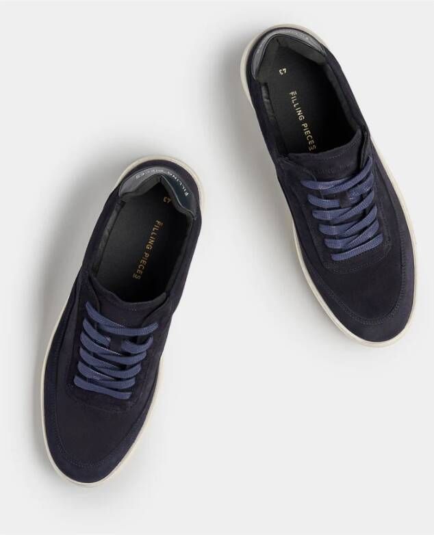 Filling Pieces Mondo Organic Suede Navy Blauw Unisex