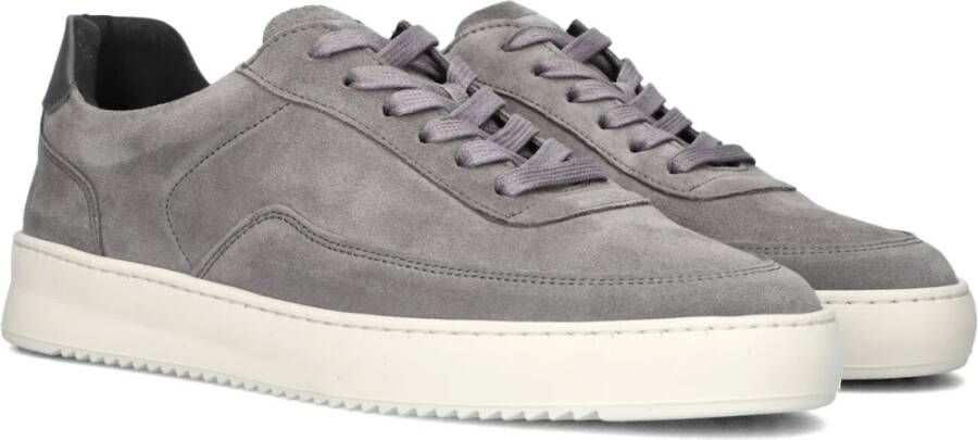 Filling Pieces Mondo Sue Grijze Suède Sneakers Gray Heren