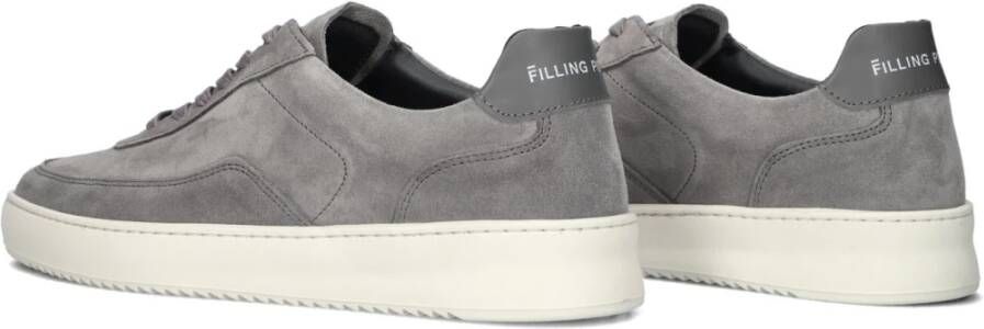 Filling Pieces Mondo Sue Grijze Suède Sneakers Gray Heren