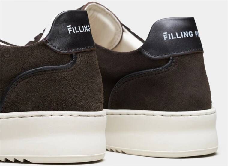 Filling Pieces Mondo Suede Lux Dark Brown Heren