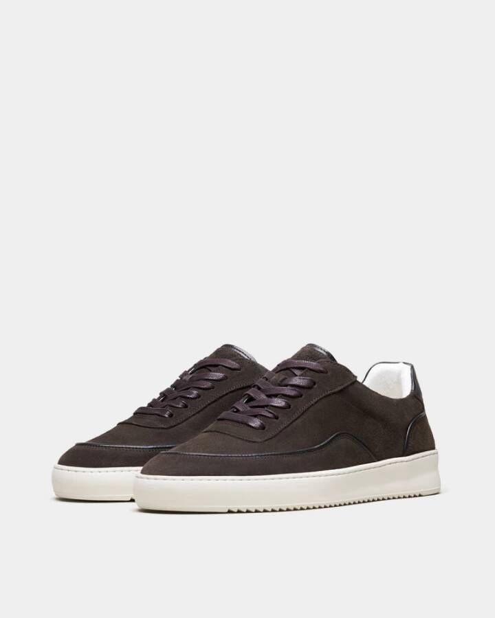 Filling Pieces Mondo Suede Lux Dark Brown Heren