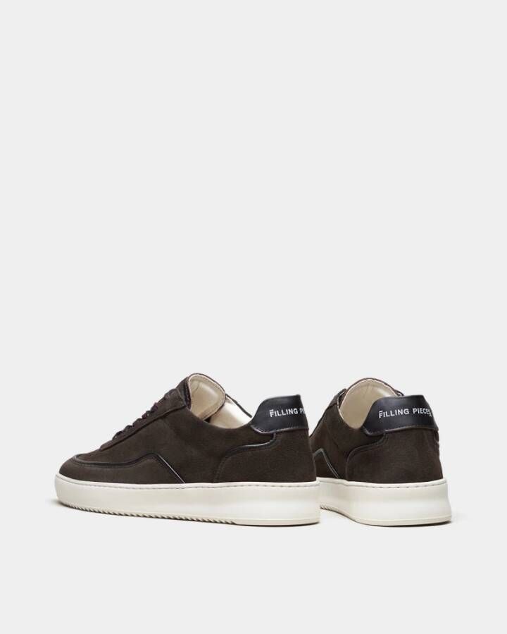 Filling Pieces Mondo Suede Lux Dark Brown Heren