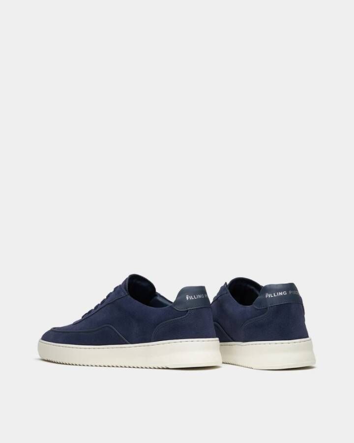 Filling Pieces Mondo Suede Lux Navy Blue Heren