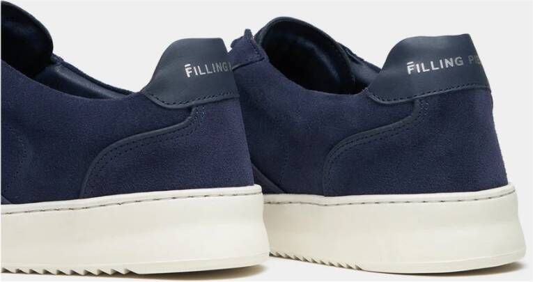 Filling Pieces Mondo Suede Lux Navy Blue Heren