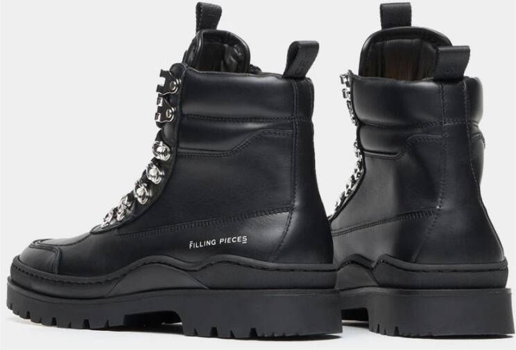 Filling Pieces Mountain Boot Nappa Black Zwart Unisex