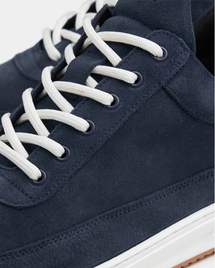 Filling Pieces Sneakers Suede Blauw Heren