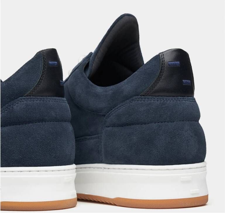 Filling Pieces Sneakers Suede Blauw Heren