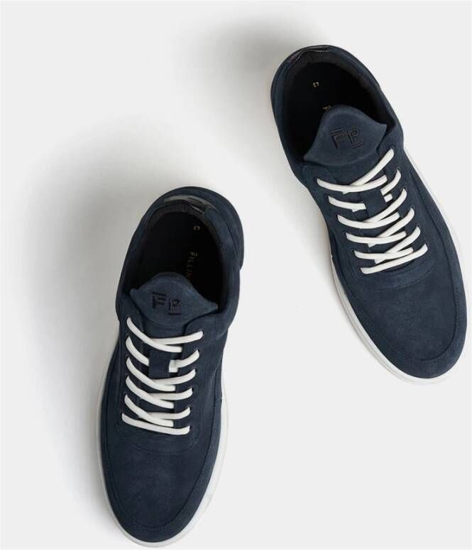 Filling Pieces Sneakers Suede Blauw Heren