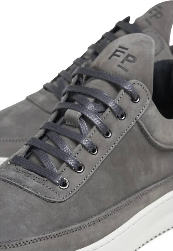 Filling Pieces Sneakers Ripple Nubuck Grijs Unisex