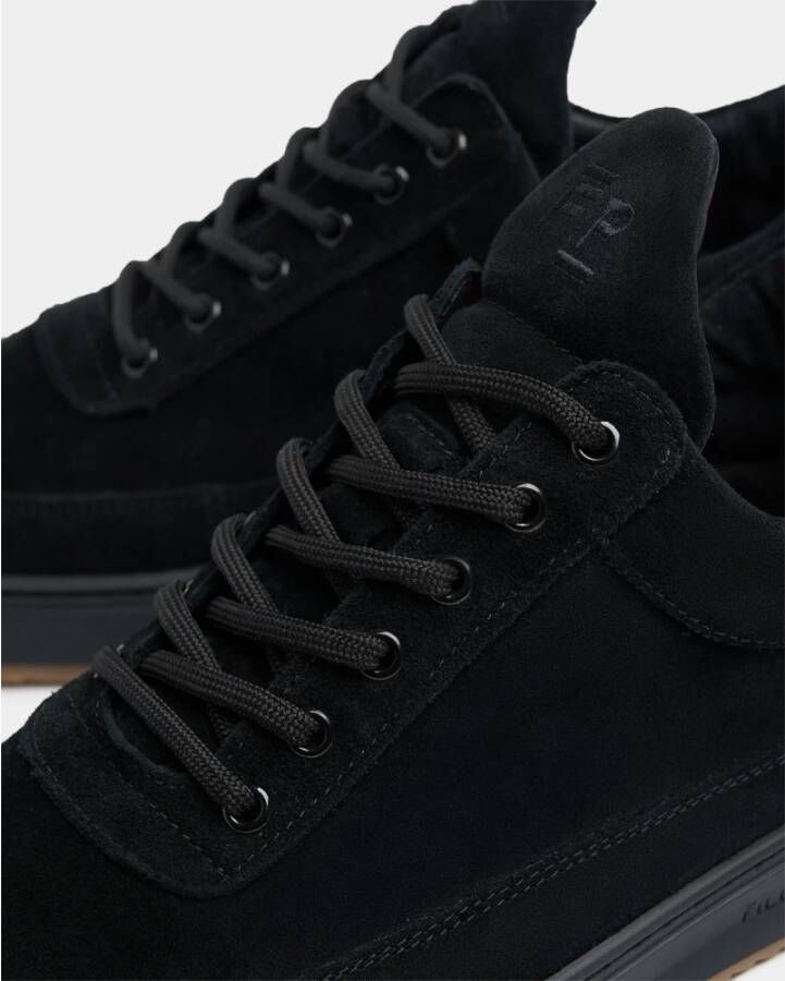 Filling Pieces Sneakers Ripple Suede Zwart Heren