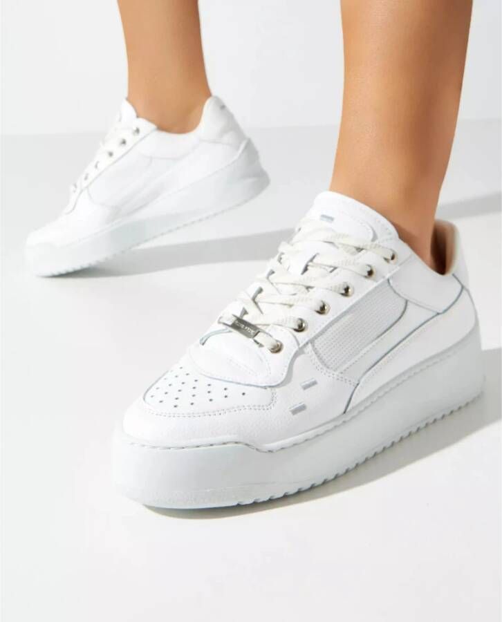 Filling Pieces Witte Avenue Sneakers Stijlvol Comfort White Dames