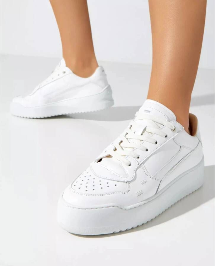 Filling Pieces Witte leren Avenue sneakers White Dames