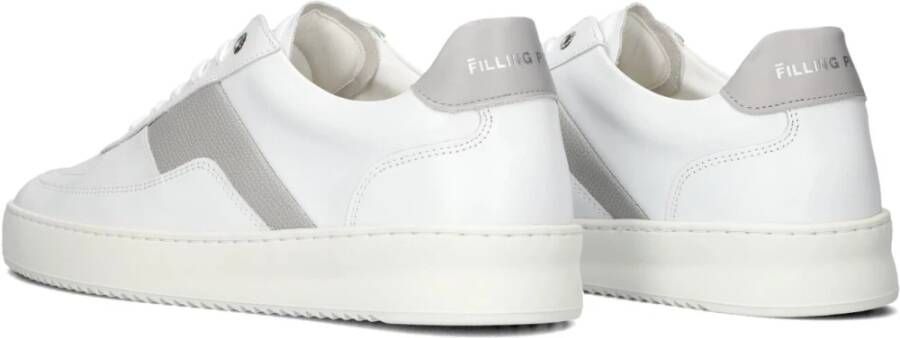 Filling Pieces Witte Leren Heren Game Sneakers White Heren