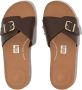 FitFlop Iqushion Adjustable Buckle Leather Slides BRUIN - Thumbnail 4