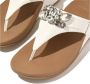 FitFlop Lulu Jewel-Deluxe Leather Toe-Post Sandals WIT - Thumbnail 3