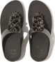 FitFlop Fino Bauble-bead Toe-post Slides Zwart Vrouw - Thumbnail 5