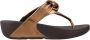 FitFlop Metallic Knoop Flip Flops Brown Dames - Thumbnail 4