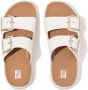 FitFlop Gen-FF Buckle Two-Bar Leather Slides WIT - Thumbnail 7