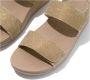 FitFlop Lulu Adjustable Shimmerlux Back-strap Sandalen Beige Vrouw - Thumbnail 7