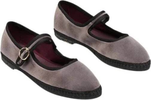 Flabelus Comfortabele Mary Jane Schoenen Gray Dames