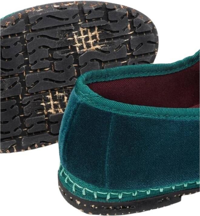 Flabelus Comfortabele Mary Jane Schoenen Green Dames