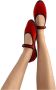 Flabelus Comfortabele Mary Jane Schoenen Red Dames - Thumbnail 4