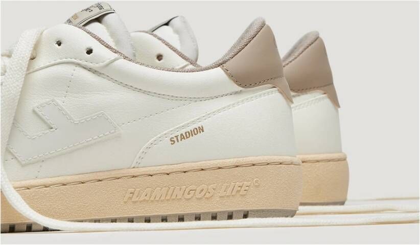 Flamingos' Life Maan Stadion Stijl Sneakers White Unisex