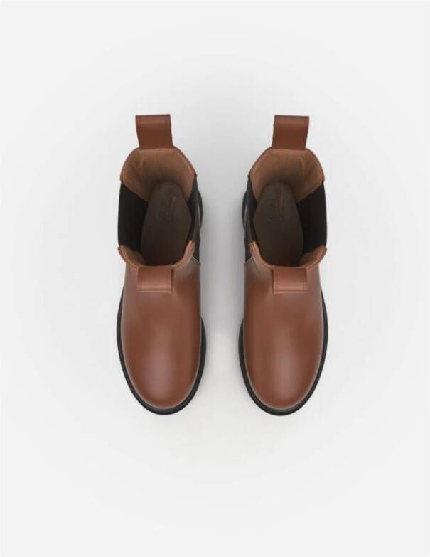 Flattered Scandinavische Chic Mid-Calf Laarzen Brown Dames